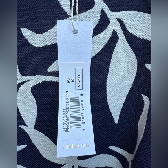 Trina Turk Encantader Navy White Mini Dress‎ 10 - Picture 5 of 8